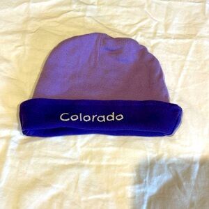 Infant “Colorado” reversible beanie hat